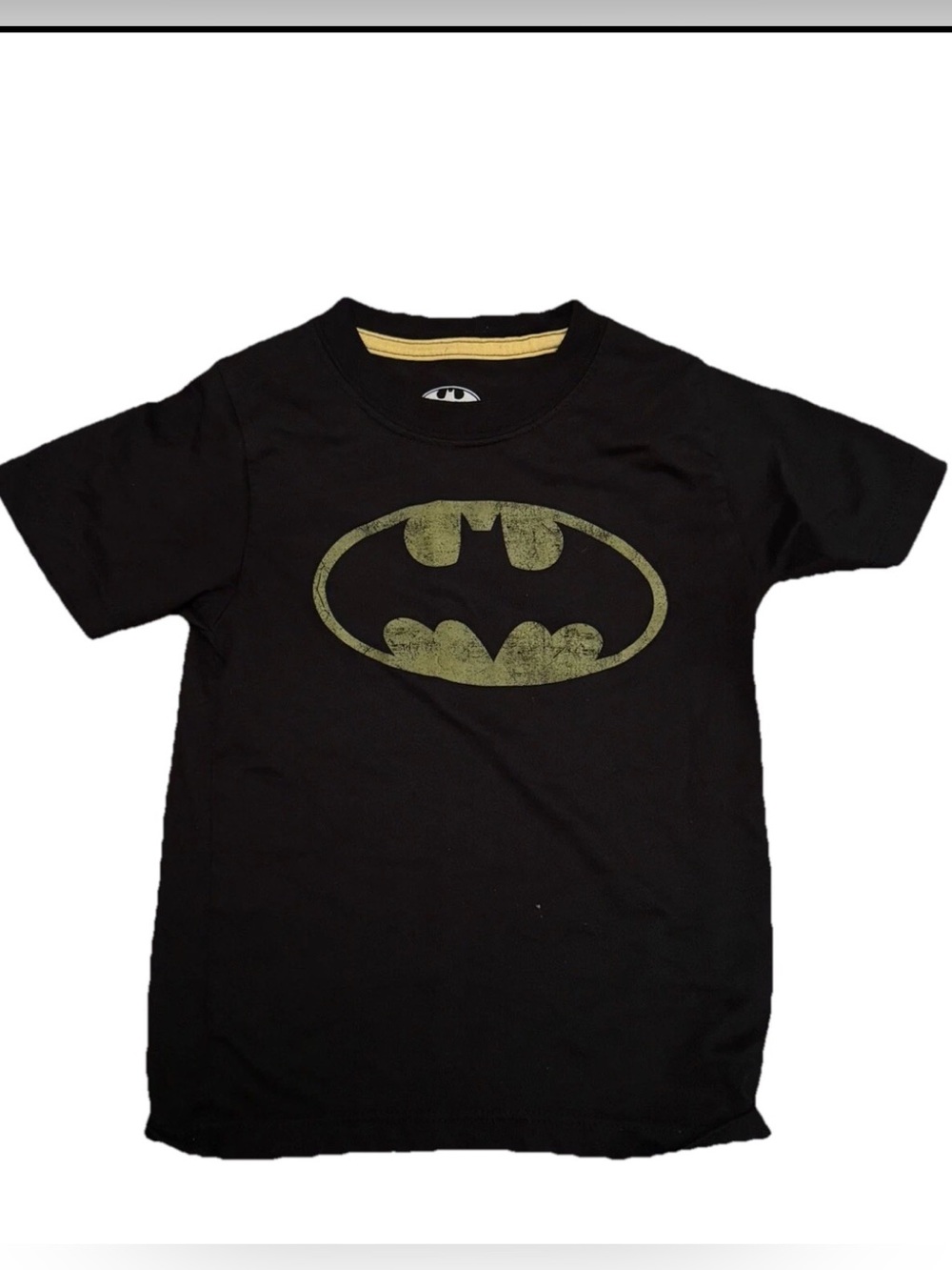 Boys Black & Yellow‎ Batman Logo T-Shirt Superhero Tee Shirt 4T